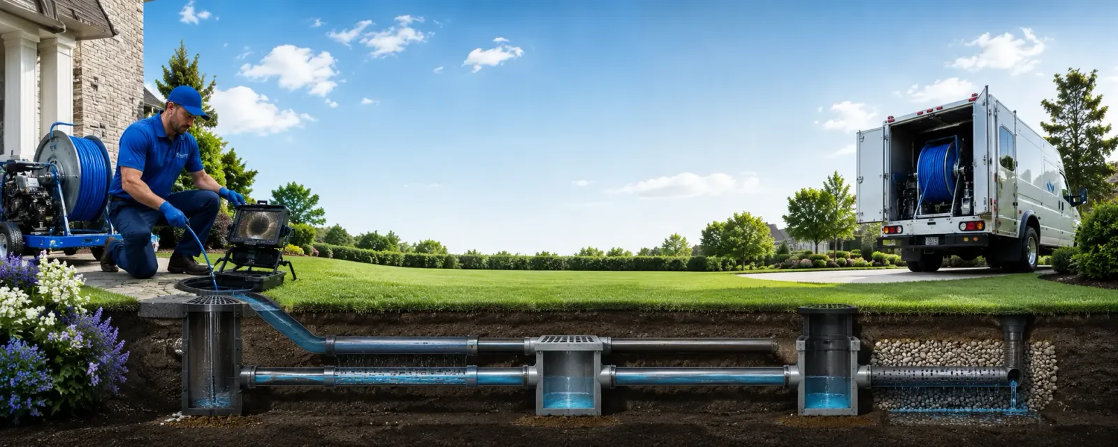 Outdoor drain cleaning information for White Plains, VA
